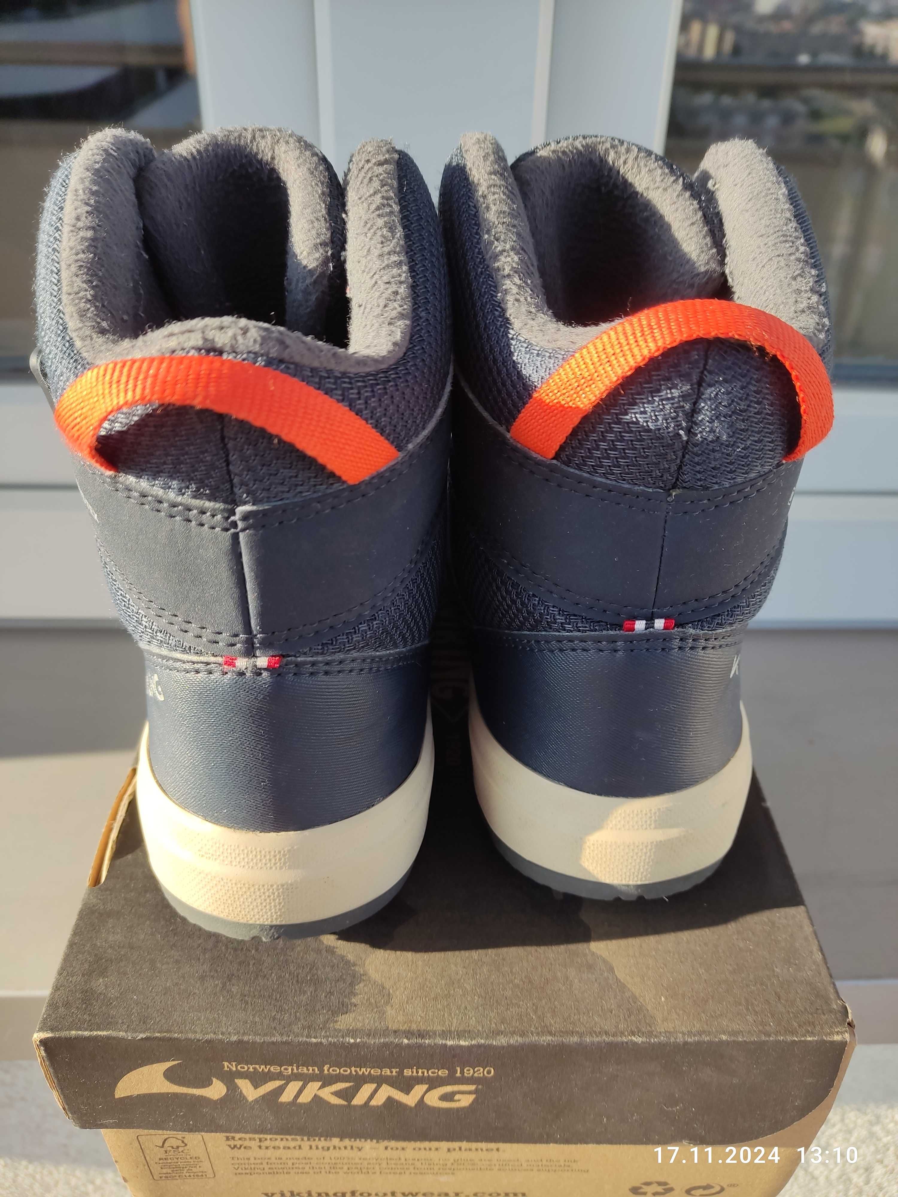 Buty zimowe dziecięce, kozaki dla chłopca firmy VIKING roz. 31