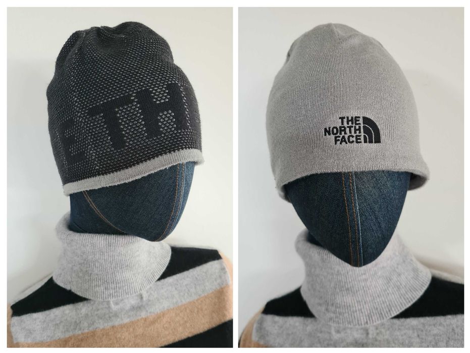Dwustronna Czapka The North Face TNF Grafitowa Szara. Rozm Uniwersalny