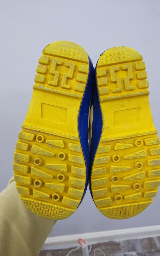 дитячі гумові чоботи з хутром Maximo борсуки 25 розмір, детские резино