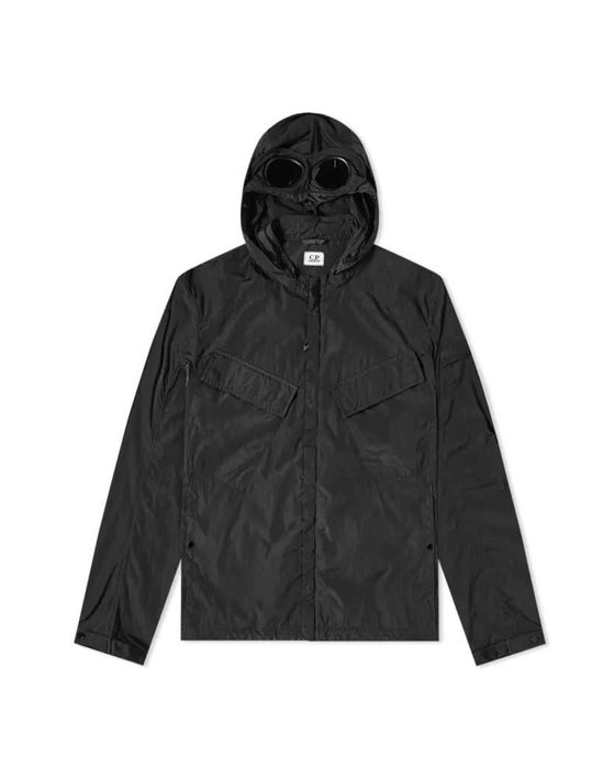 Куртка C.P. Company Hooded Google Zip Overshirt Black