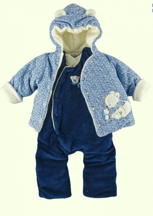 Детский комплект полукомбинезон+куртка, р 80-86 см