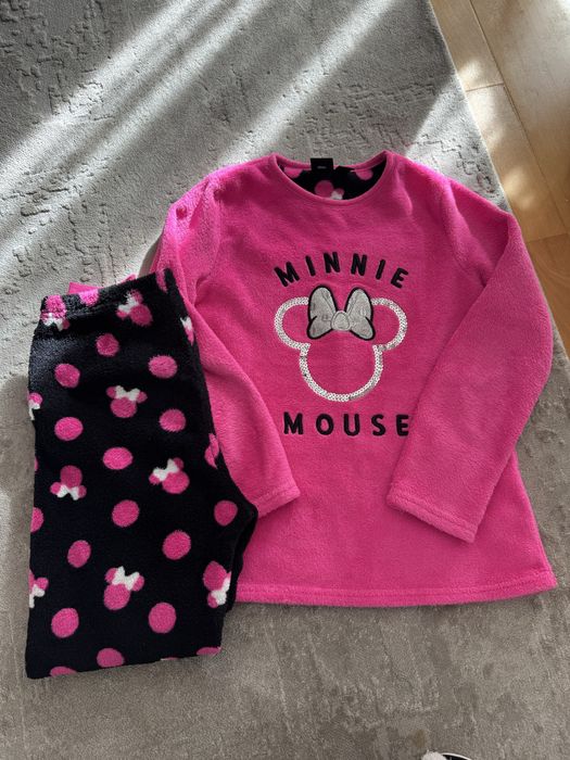 Piżama dziewczęca na zimę Myszka Minnie rozmiar 146 cm 10-11 lat