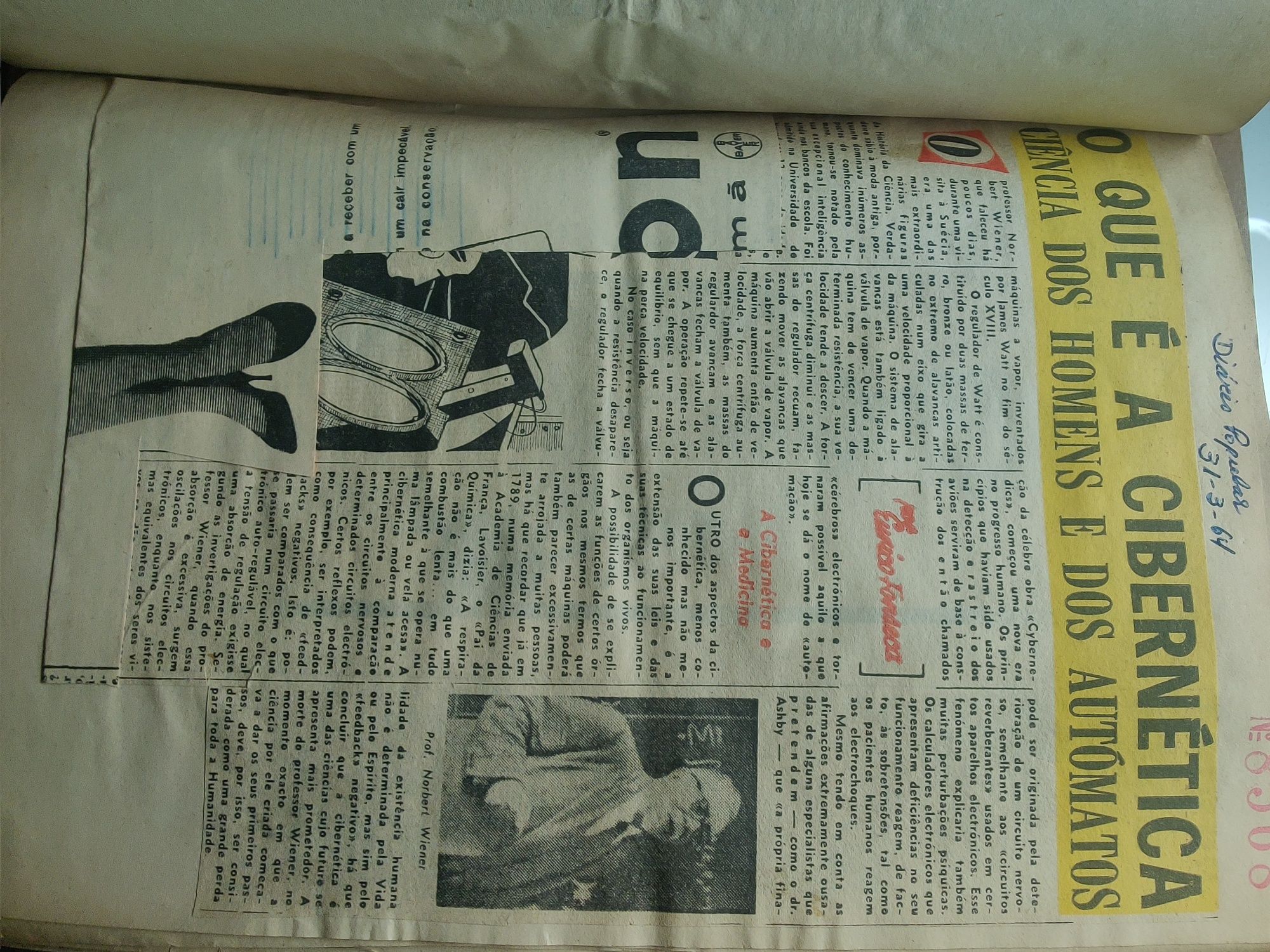 Coleção Recortes de jornal dos anos 1964/67/69.