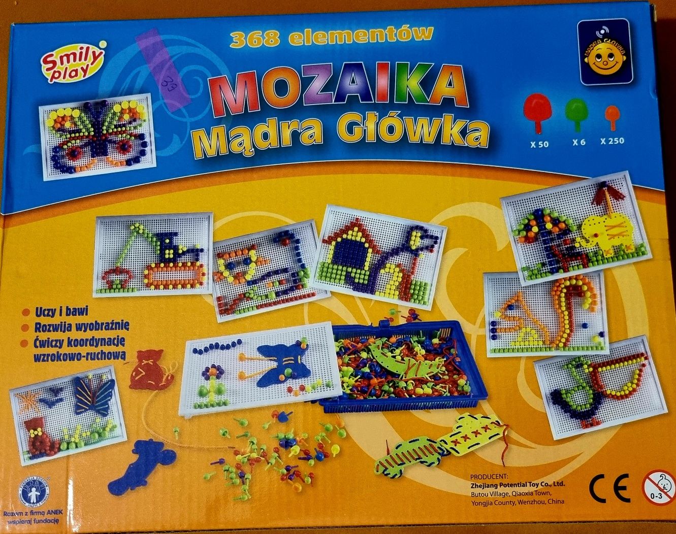 Gra edukacyjna Mozaika Mądra Główka ! Super  prezent !