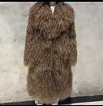 Kontantto plaszcz futro naturalna lama xs-3xl