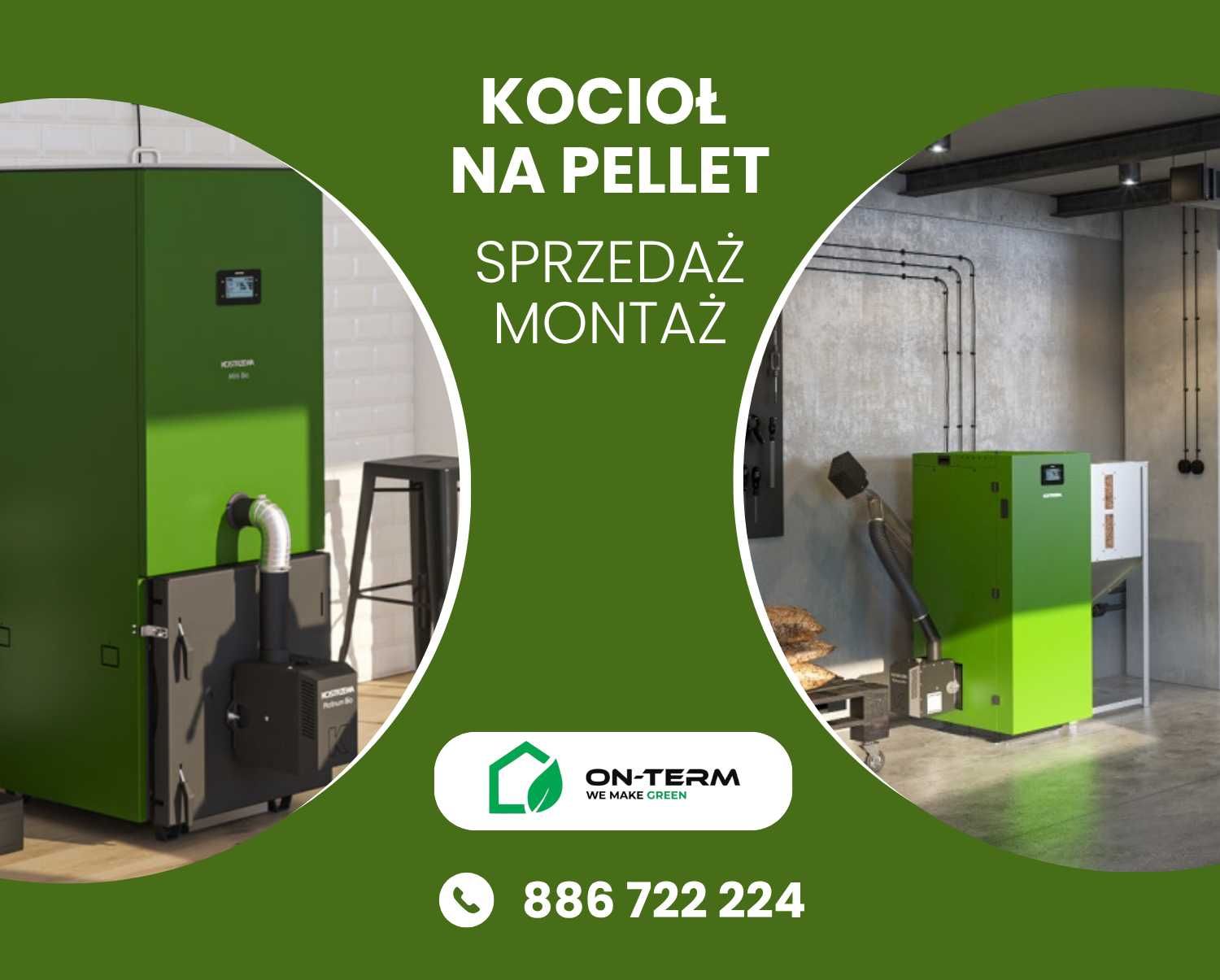 Piec na pellet Z MONTAŻEM Defro Delta EkoPell 20 kW 5kl kocioł pellet