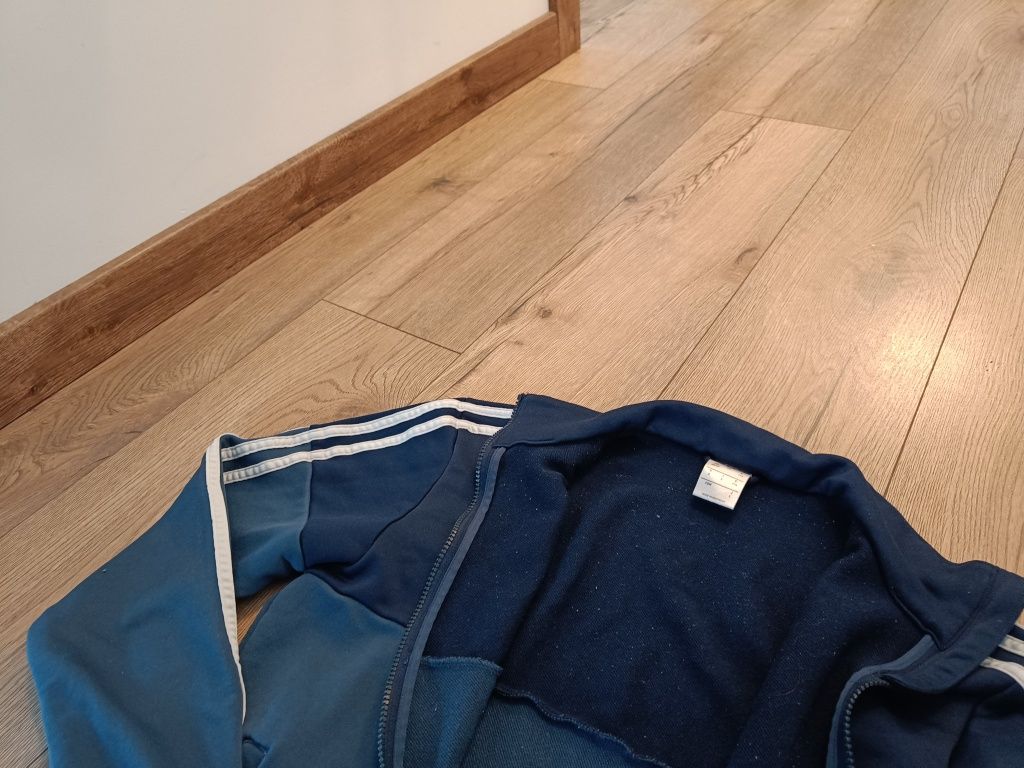 Bluza chłopięca Adidas 38/40 rozmiar 174 niebiesko granatowa