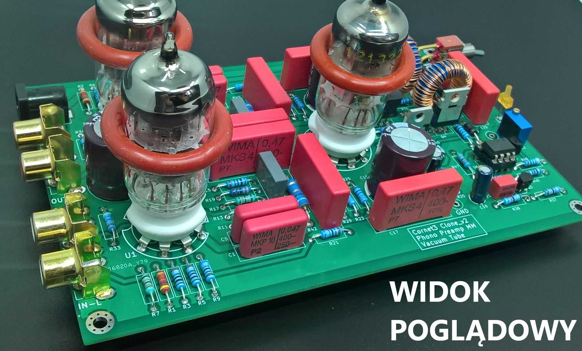 Płytka PCB przedwzmacniacz lampowy RIAA – Cornet3 klon
