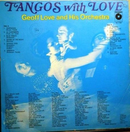 Tangos with love Geoff Love and His Orchestra czarna płyta winylowa