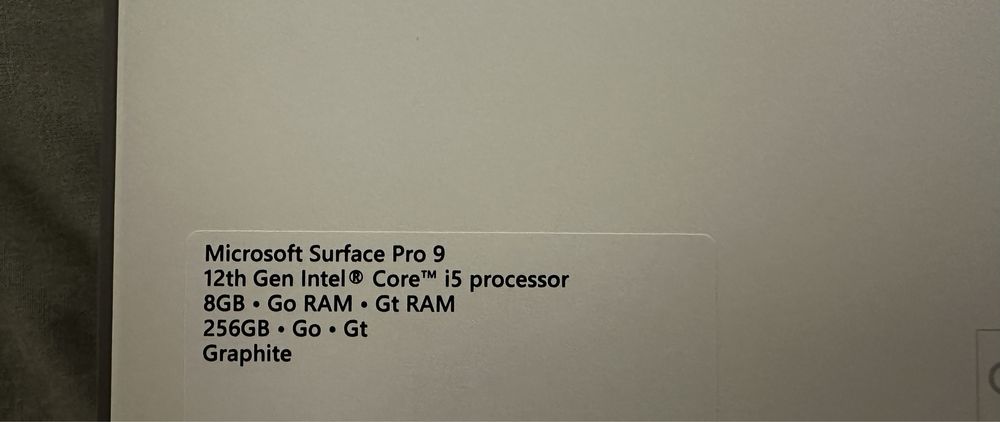 Microsoft Surface Pro 9 (intacto)