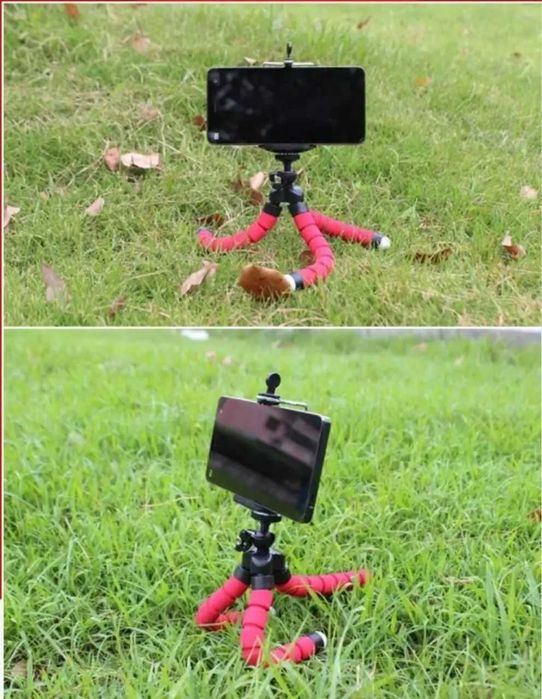 Гибкий штатив Осьминог с держателем для телефона трипод  мини тринога