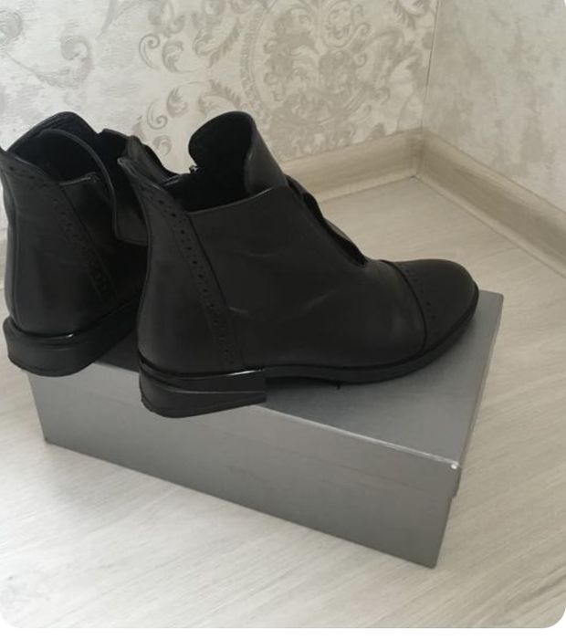 Напівчобітки ботинки шкіра 39р