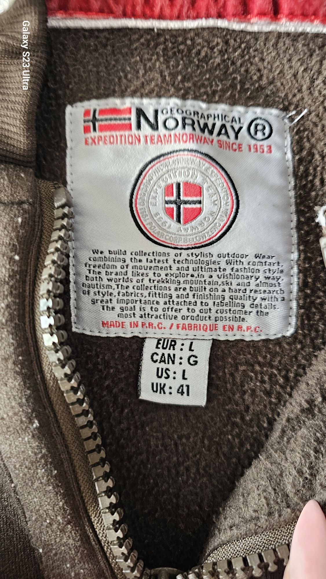Geographical Norway bluza kangurka L