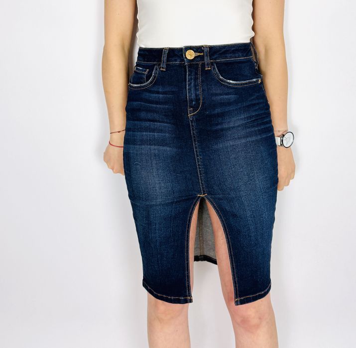 Jeansowa spódnica ołówkowa XXS 32 River Island