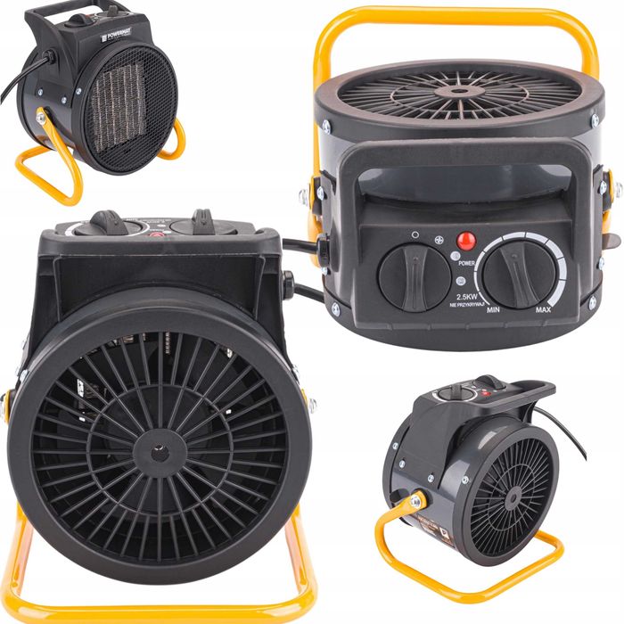Nagrzewnica elektryczna 3,5KW grzejnik farelka dmuchawa z TERMOSTATEM