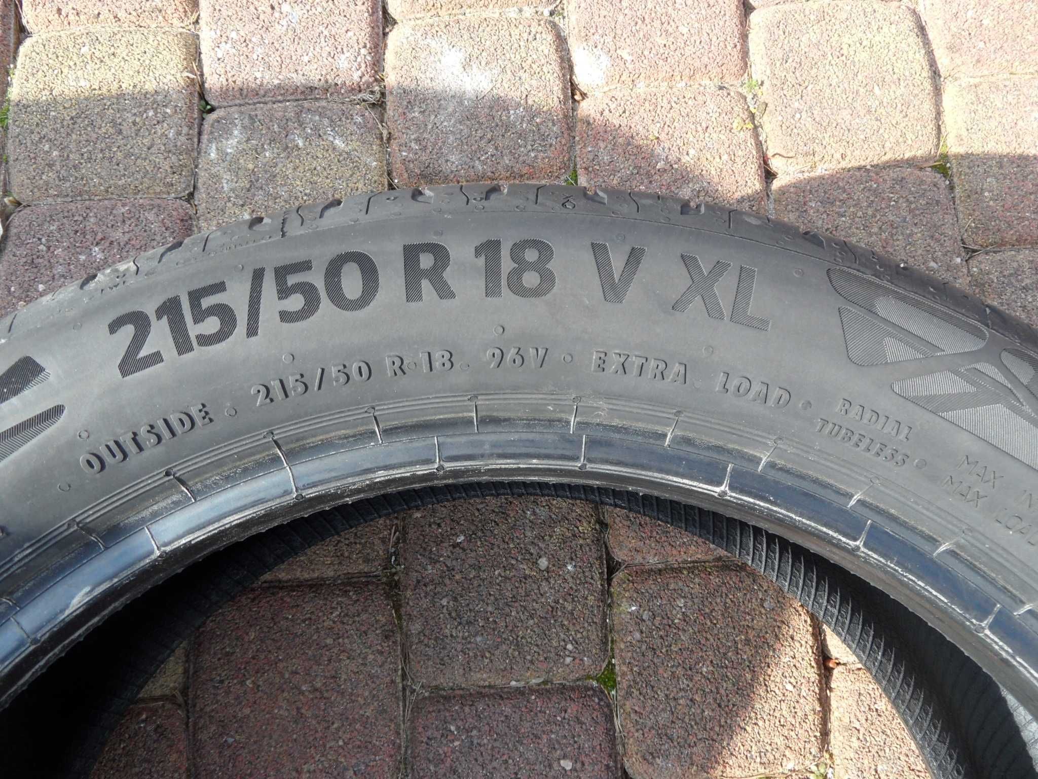 Nowe Opony Letnie 215/50 R18 Continental -23 Rok