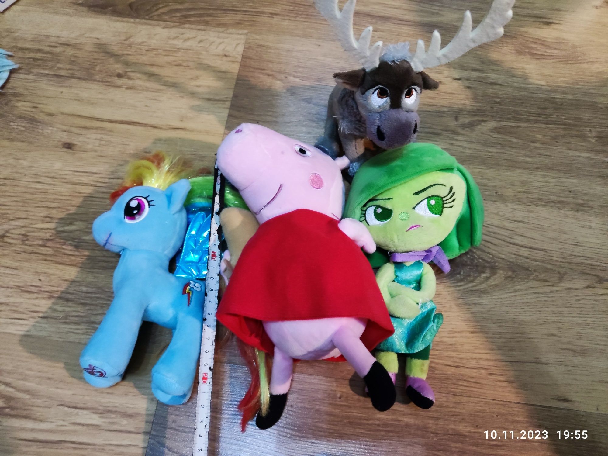 Maskotki z bajek x4 Little Pony Peppa Sven