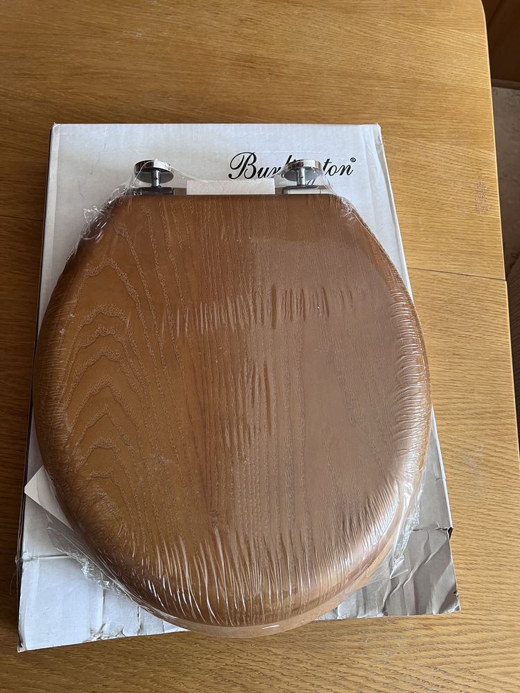Burlington deska sedesowa wc drewniana wolnoopadająca