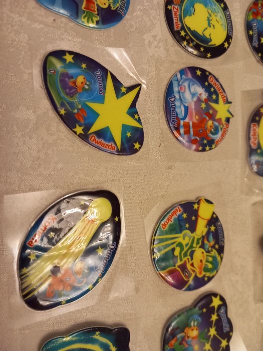Magnesy na lodówkę dino droga mleczna danonki w kosmosie