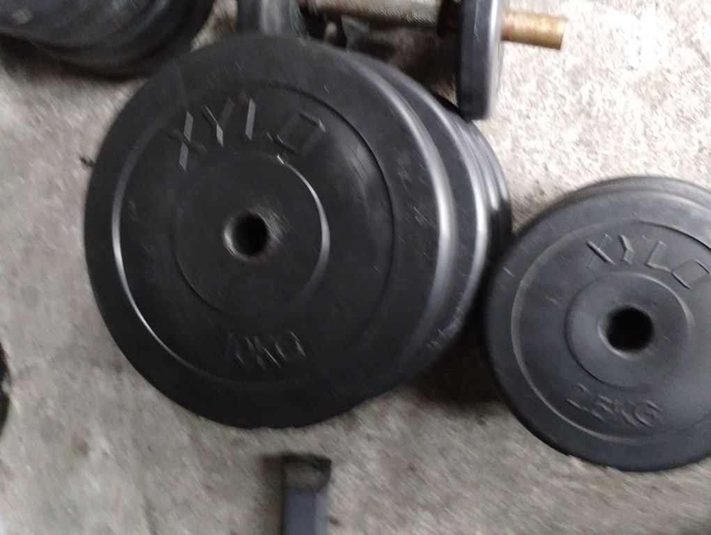 80 kg obciążenia 6 gryfów siłownia.