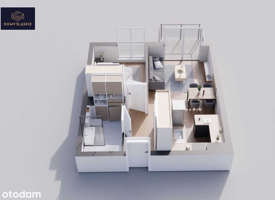 B52 - 2 pokoje + balkon