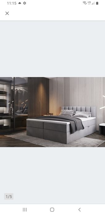 Nowe łóżko kontynentalne 140/200