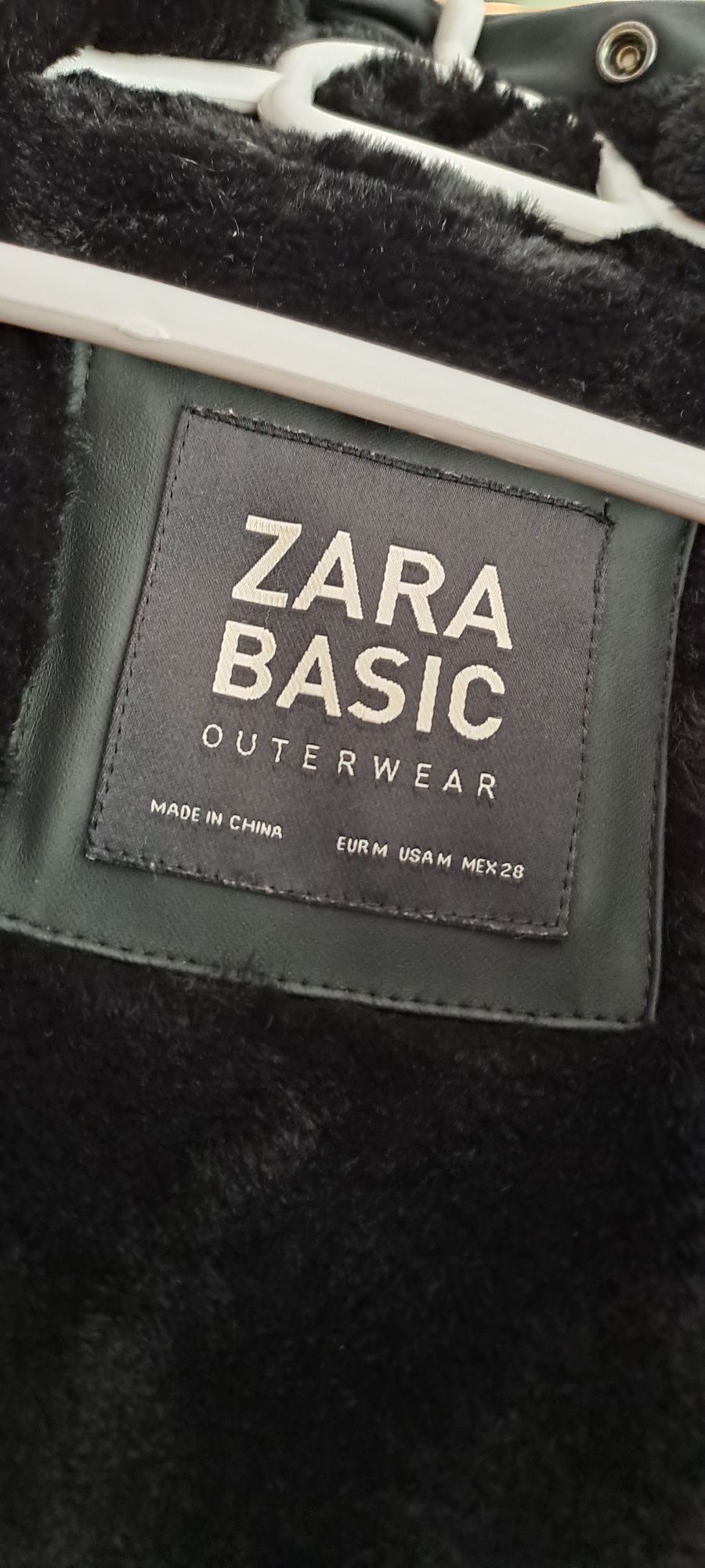 Parka kurtka czarna Zara Basic