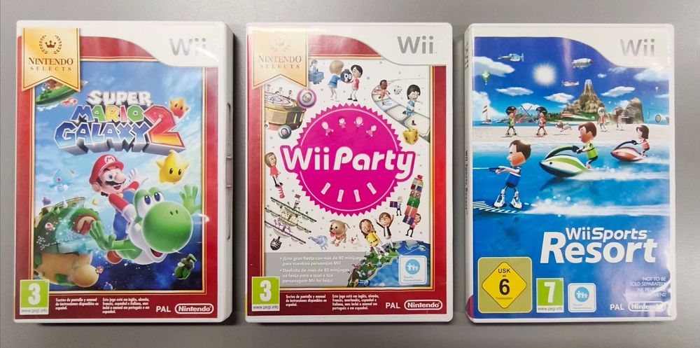 Jogos e comandos Wii