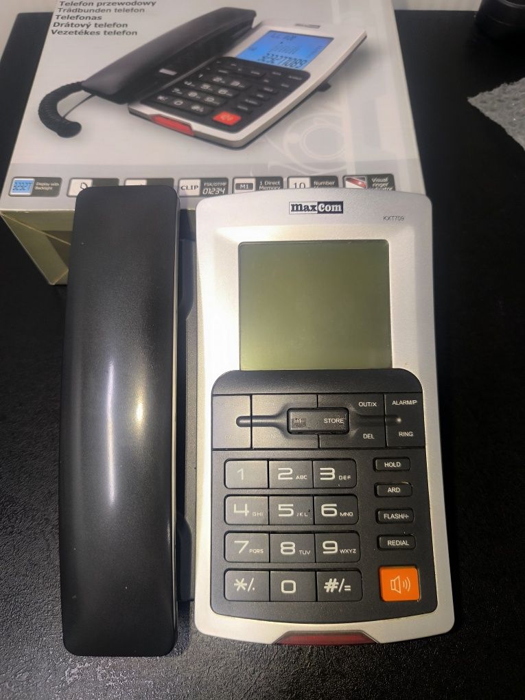 Telefon przewodowy Maxcom KXT709 używany