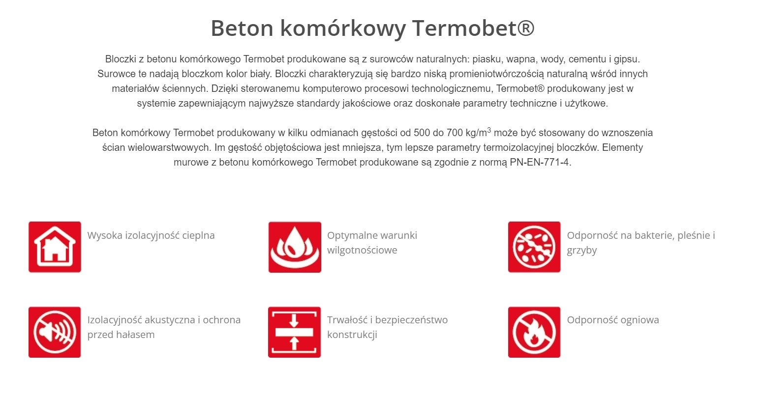 Suporeks Gazobeton 24 x 24 x 59 Solbet Termobet płatność po dostawie