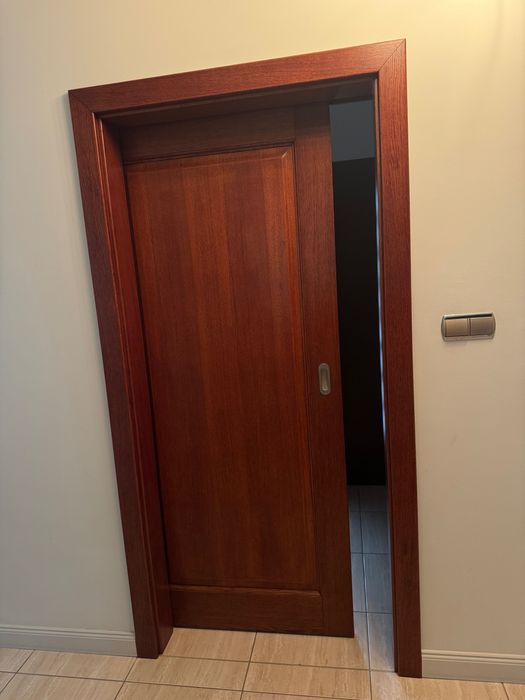 Drzwi dębowe przesuwne 90cm