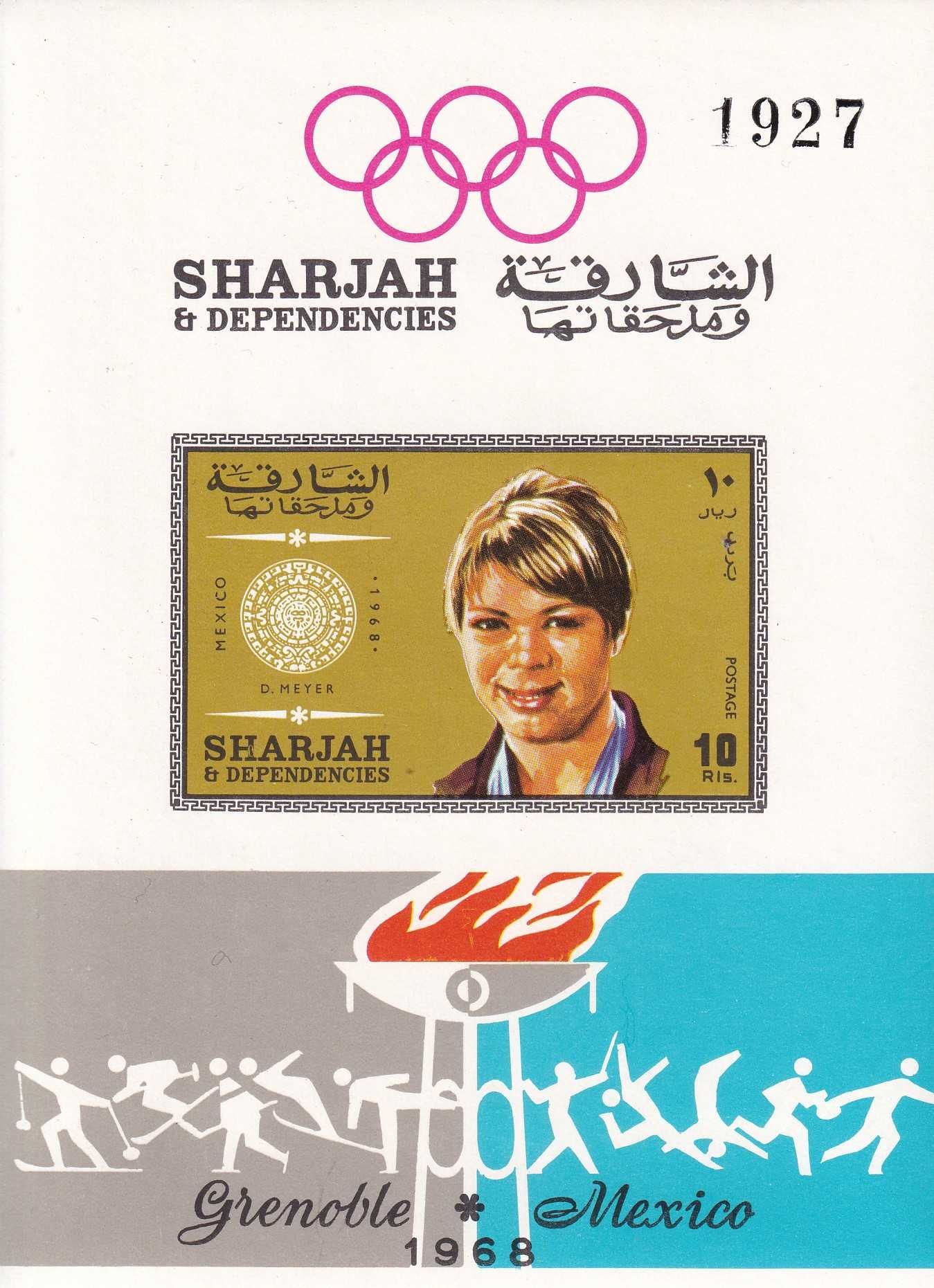 Sharjah 1969 cięty cena 6,90 zł kat.8€