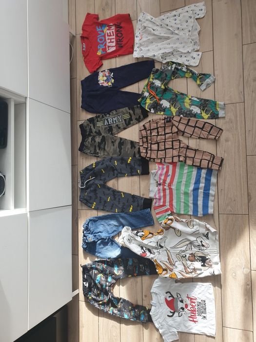 Paczka ubranek dla chłopca 90 elementów. Rozmiar 92/98