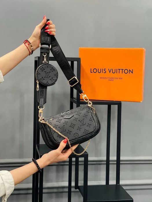 czarna torebka Louis Vuitton 3w1 nowosc