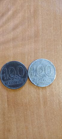 Monety 100 złotowe z czasów PRL
