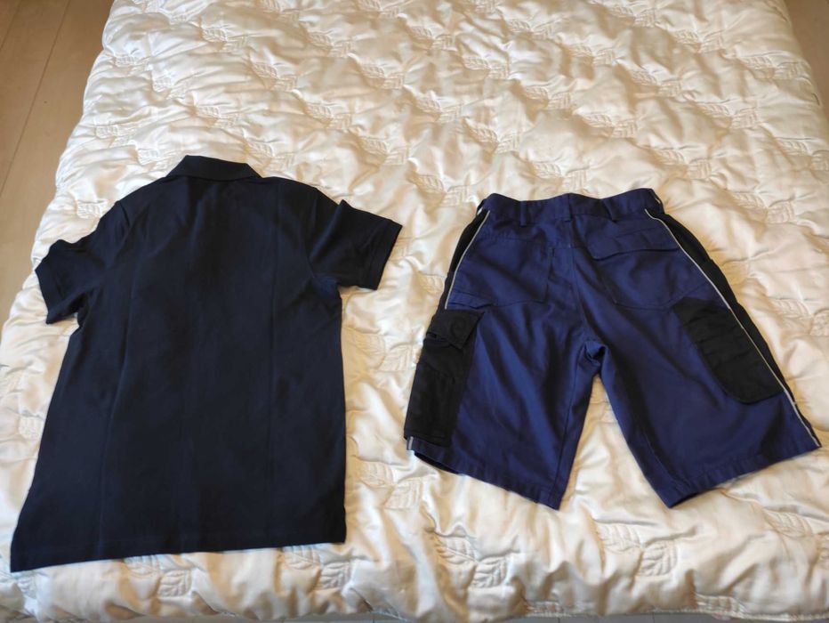 Męskie krótkie spodenki robocze i polo Engelbert Strauss r. 46 bdb