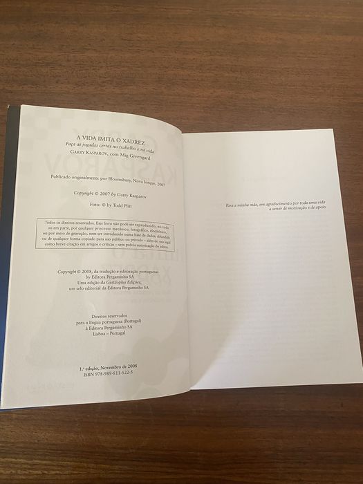 A vida imita o xadrez de Garry Kasparov