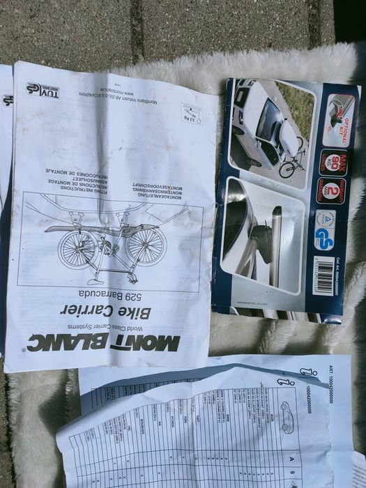 Mont Blanc barracuda 529 + Relingi bagażnik dachowy Mont Blanc Komplet