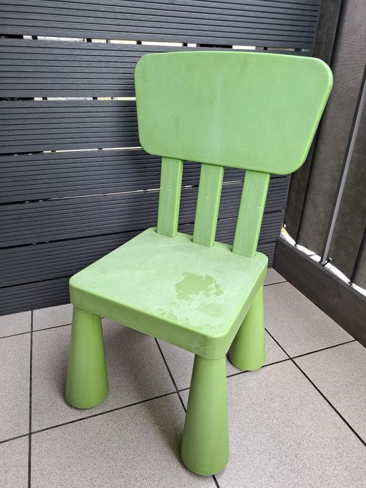 Krzesełko Ikea Mammut Zielony