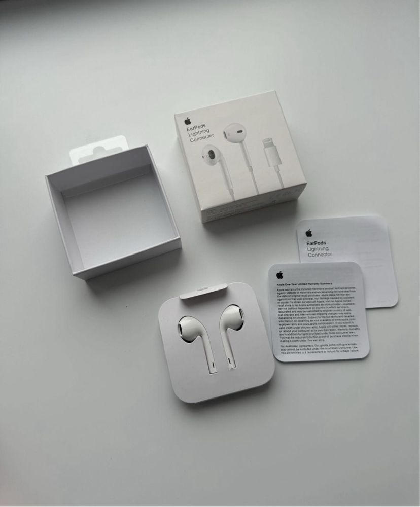 Наушники Earpods lightning iphone Apple провідні навушникі оригінал