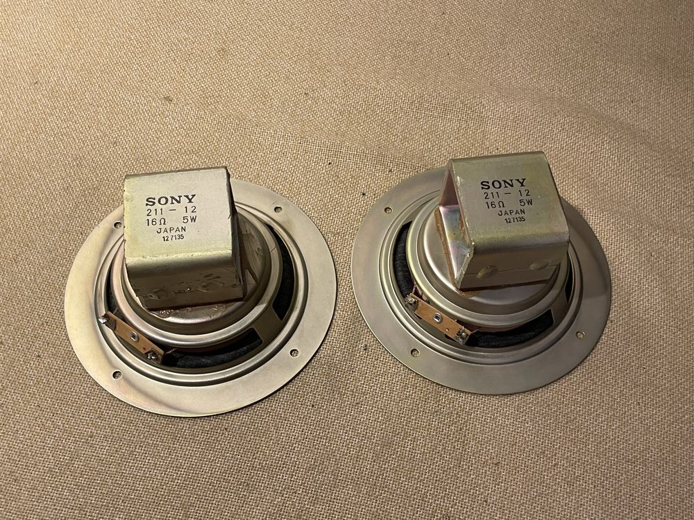 Шикарные широкополосные динамики 60-х CORAL / SONY 211-12 ALNICO