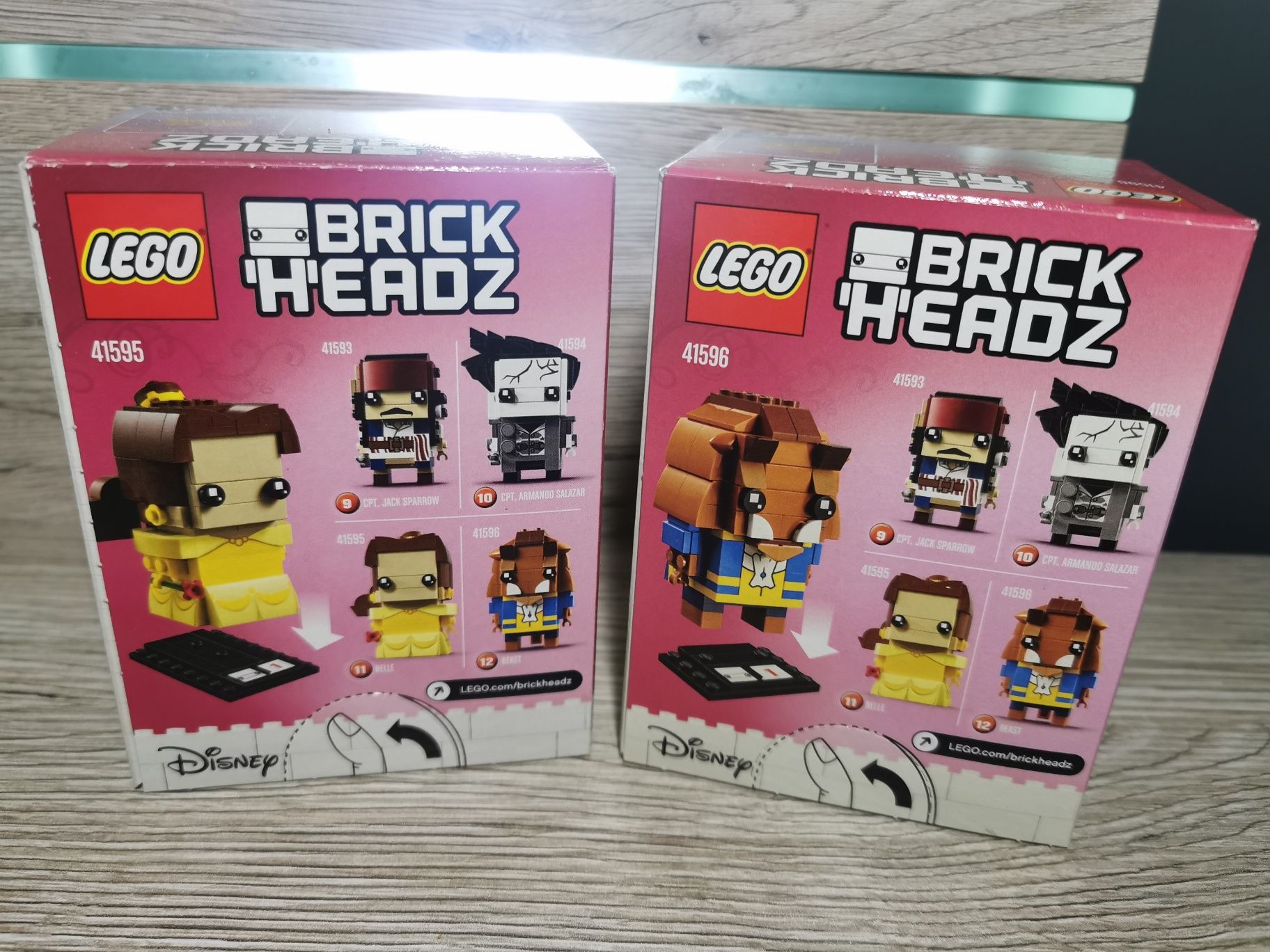 Lego Brickheadz 41595 oraz 41596 Piękna i Bestia NOWY