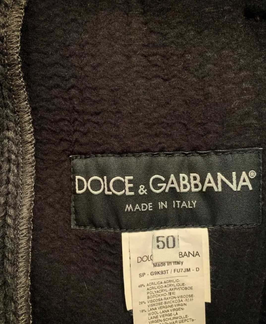 Шерстяна куртка DOLCE & GABBANA