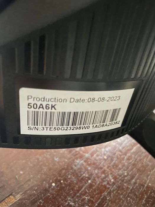 TV Hisense 50A6K 50” - 127 cm 4K UHD Smart TV