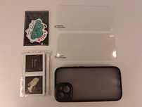 Y146 Etui Na Telefon iPhone 15 Szkło Hartowane Ochrona Aparatu Zestaw