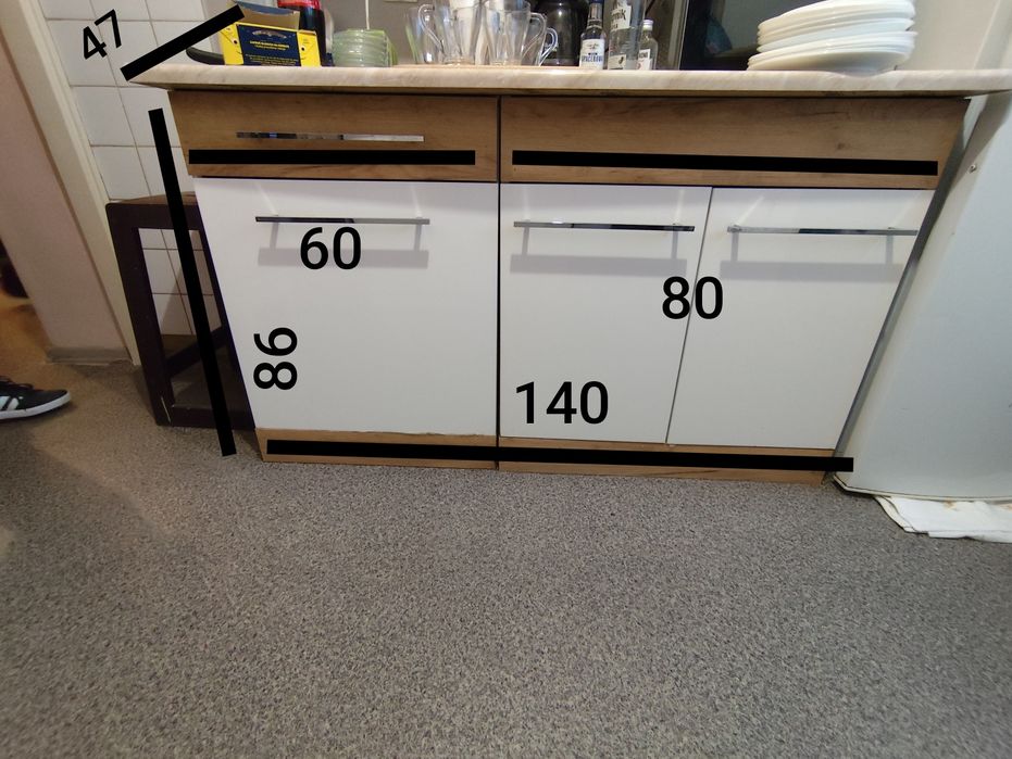 Szafki kuchenne z blatem