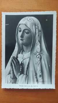 Postal da Nossa Senhora de Fátima e de Lourdes