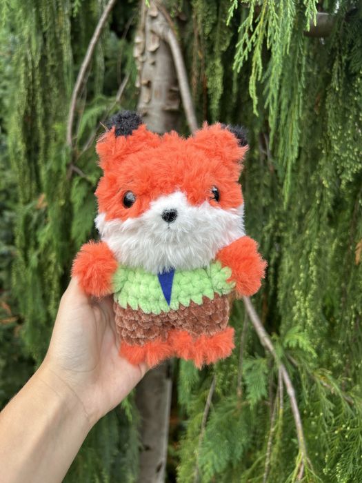 Lis na szydełku ze zwierzogrodu