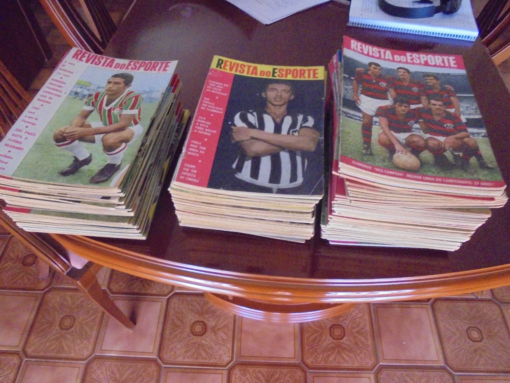 Revista do Esporte - lote de revistas brasileiras de futebol anos 60