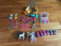 Mini Pollys, carrinhos, póneis, quinta, golfinhos e acessórios pollys